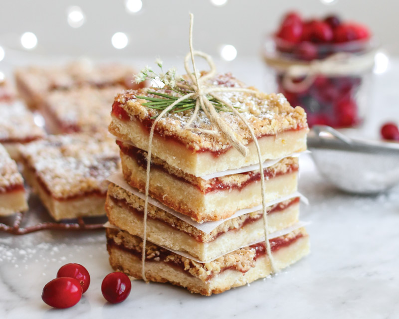 Browned Butter Cranberry Orange Bars