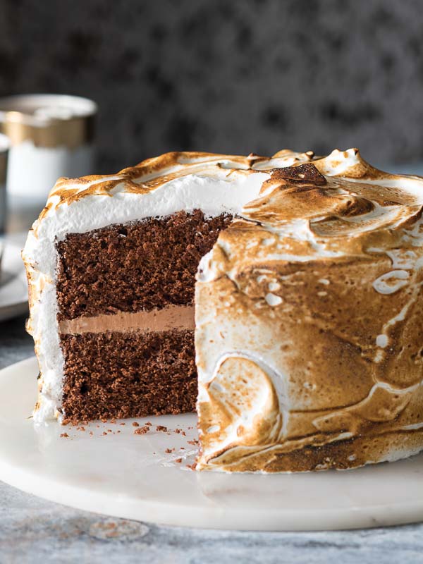Hot Chocolate Marshmallow Cake
