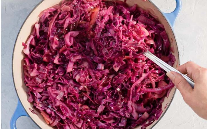 Cabbage and apples