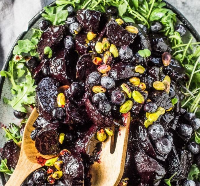 Blueberry beets