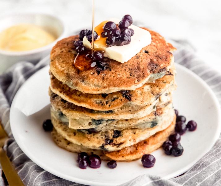 gluten free blueberry pancakes