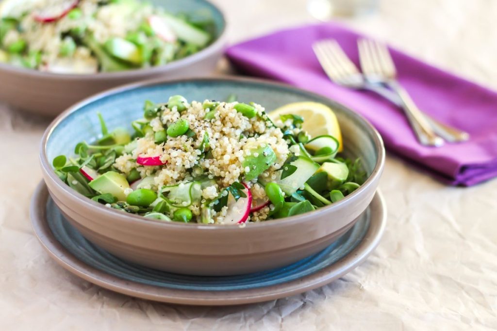Spring Pea Quinoa Salad