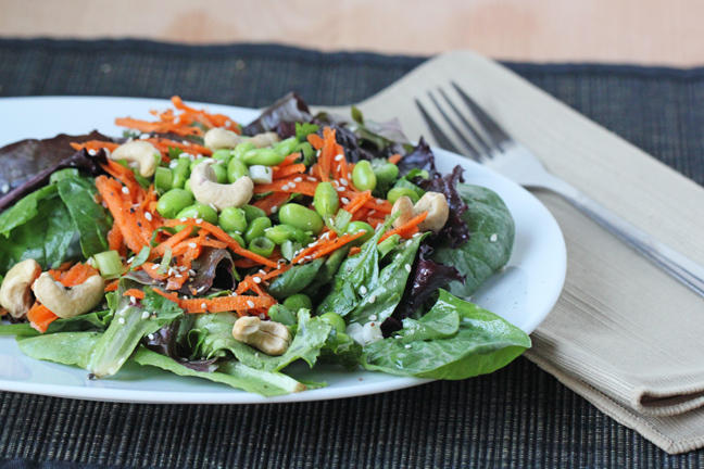 Asian Sesame Salad - Cooking for One