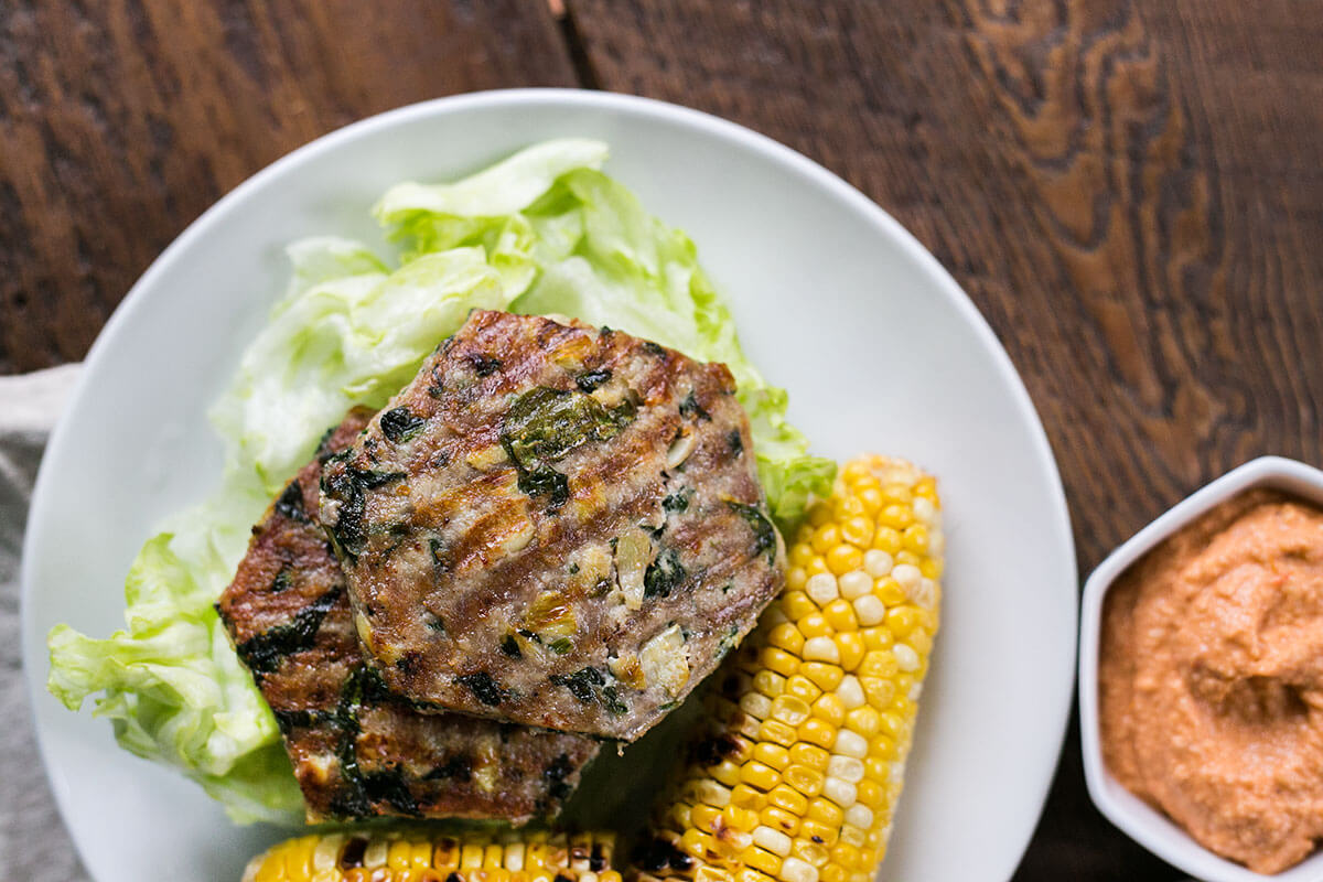 Spinach Artichoke Turkey Burgers - Best Burger Recipes