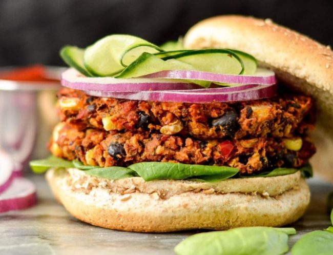 Sweet Potato Black Bean Veggie Burgers - 20 Best Burger Recipes