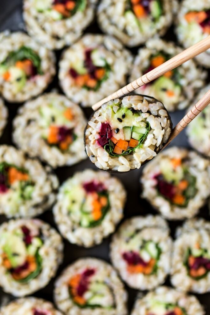 Vegan Brown Rice Sushi