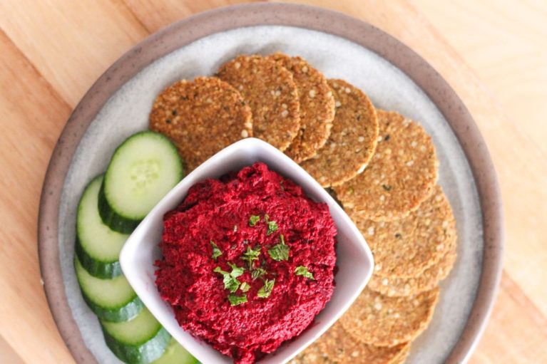 Roasted-Beet-Tahini-Dip - Best Dip and Hummus Recipes