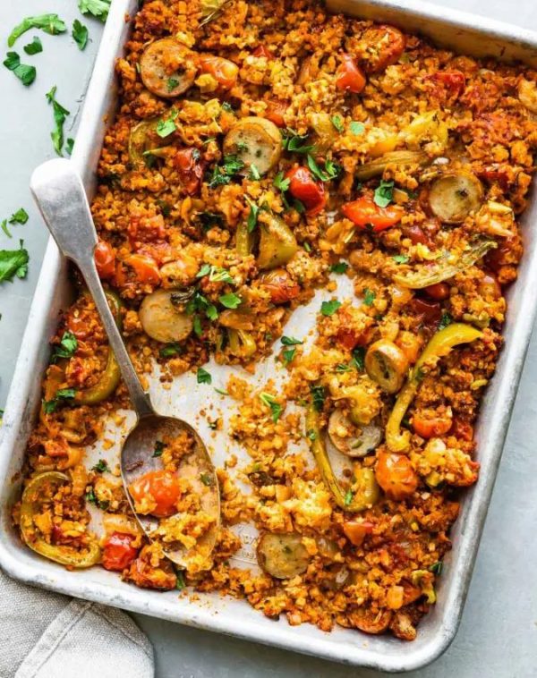 Baked Cauliflower Rice