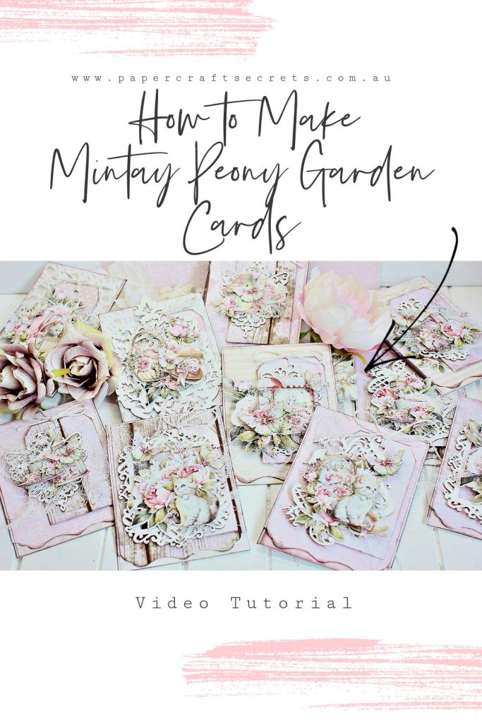 How to Make Mintay Papers Peony Garden Cards By Alicia McNamara