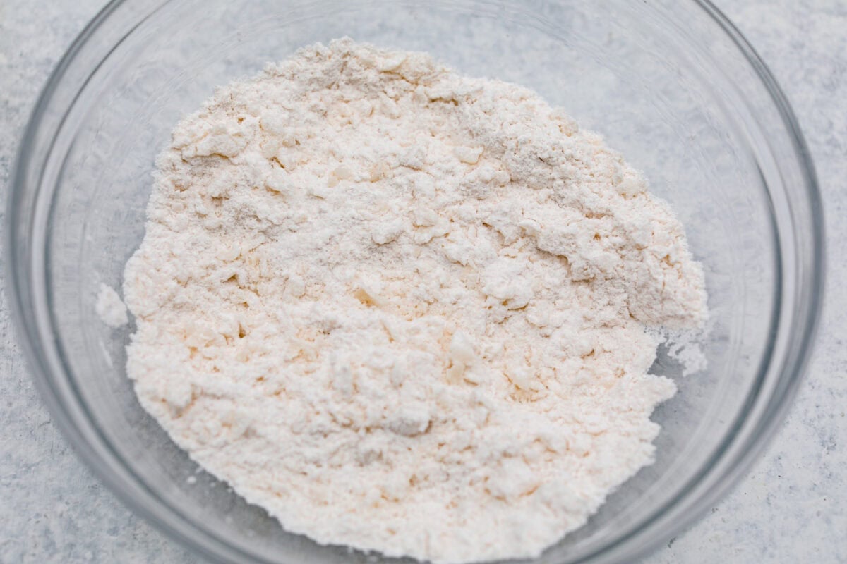 Bowl of dry ingredients.