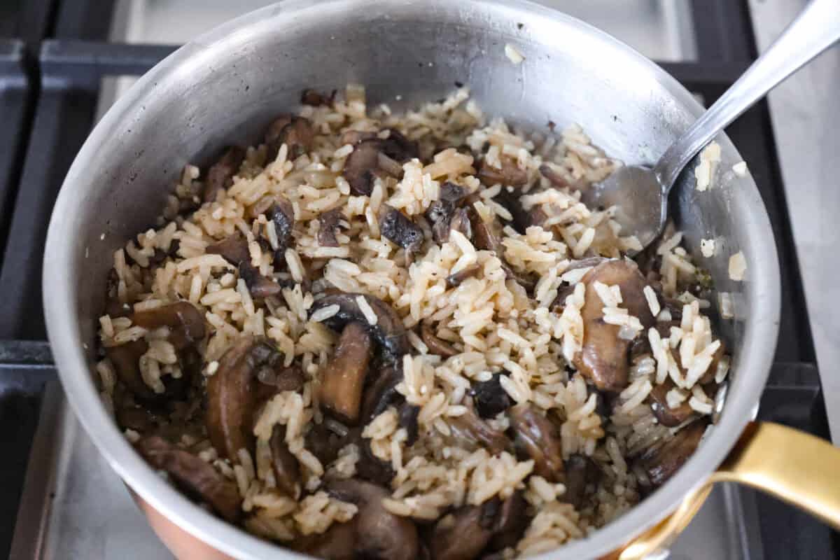 Everything cooked and ready to serve.