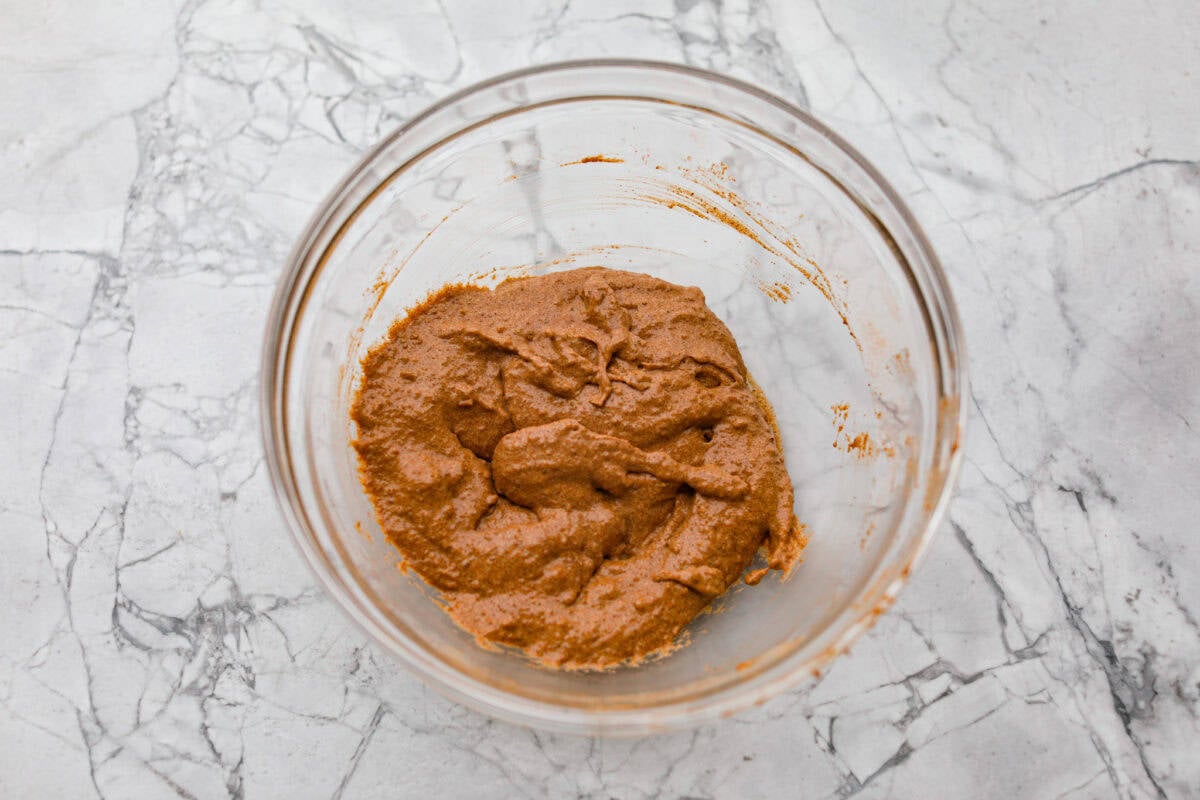 Bowl of cinnamon sugar mixture all mixed together. 