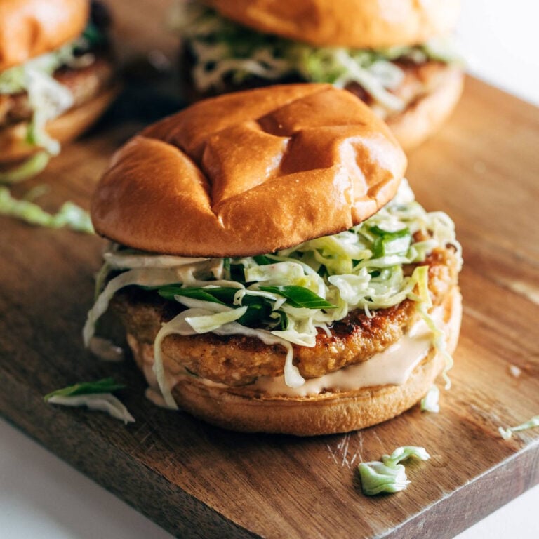 Teriyaki chicken burger.