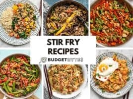 stir fry collage